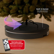 Christabelle 80cm 200kg Commercial Electric Display Turntable Power Outlet Black V240-112_BKL104