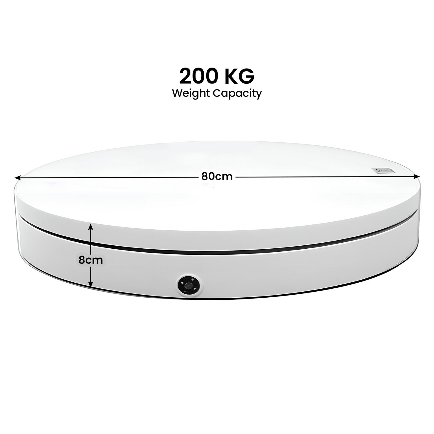 Christabelle 80cm 200kg Commercial Electric Display Turntable Motorised White V240-112_BKL105