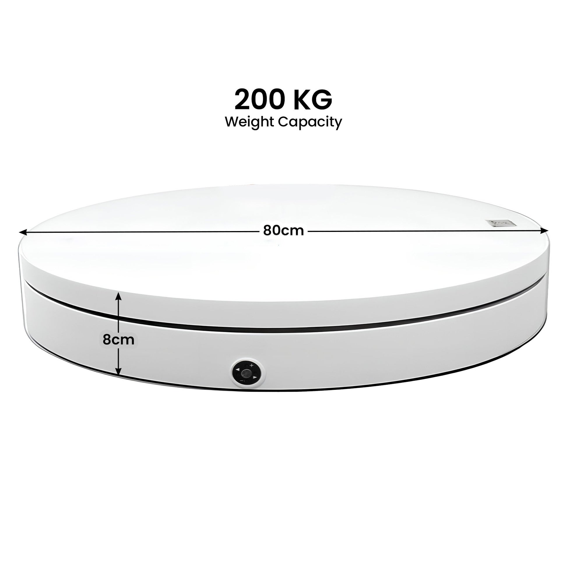 Christabelle 80cm 200kg Commercial Electric Display Turntable Motorised White V240-112_BKL105