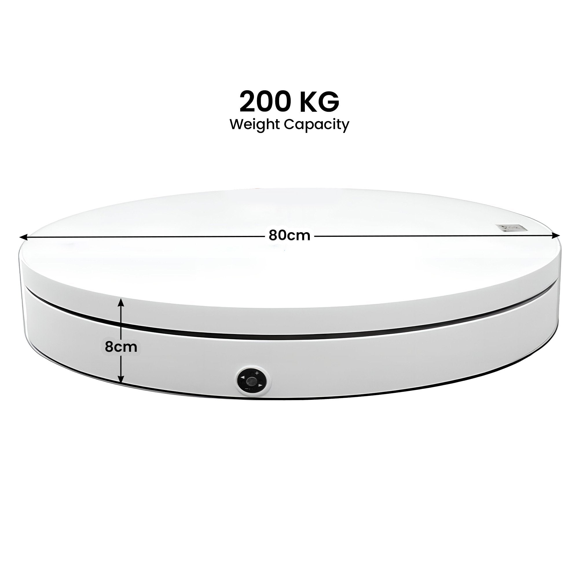 Christabelle 80cm 200kg Commercial Electric Display Turntable Motorised White V240-112_BKL105