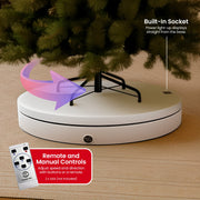 Christabelle 80cm 200kg Commercial Electric Display Turntable Motorised White V240-112_BKL105