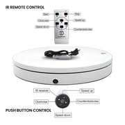 Christabelle 80cm 200kg Commercial Electric Display Turntable Motorised White V240-112_BKL105