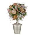 Christabelle 36cm Christmas Tabletop Topiary Tree Jewelled Baubles, Berries, Flowers and Pine Cones Festive V240-112_GUE518
