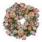 Christabelle 56cm Christmas Wreath Lush Pink Front Door Decoration Jewelled Baubles Flowers Pine Cones V240-112_GUE523