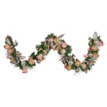 Christabelle Premium 1.8m Christmas Garland Jewelled Baubles & Berries Tree Decoration Ornament Pink Silver V240-112_GUE525