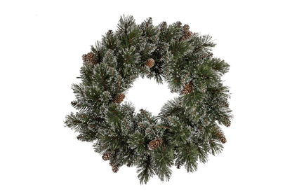 Christabelle 61cm Christmas Wreath Cashmere Pine with LED Lights Front Door Decoration Ornament V240-112_HZC61