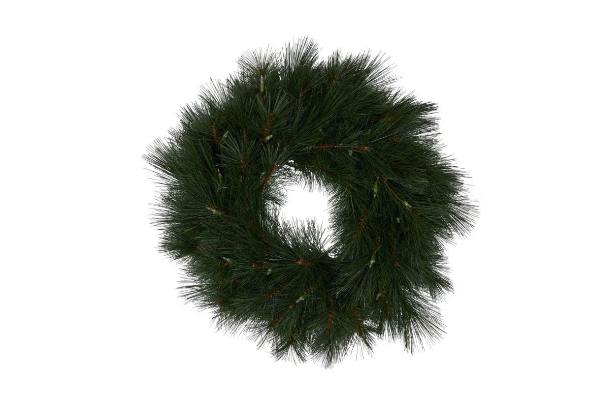 Christabelle 61cm Christmas Wreath Long Needle with LED Lights Front Door Decoration Ornament V240-112_HZLN61L
