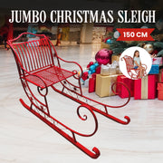 Christabelle Christmas Sleigh With Red Finish - Metal 150cm V240-112_JHC204R