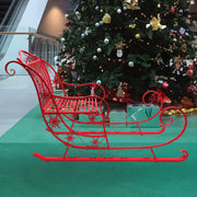 Christabelle Christmas Sleigh With Red Finish - Metal 150cm V240-112_JHC204R