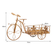 Christabelle Antique Gold Bicycle Christmas Tree Display Decoration Ornament V240-112_JHC501