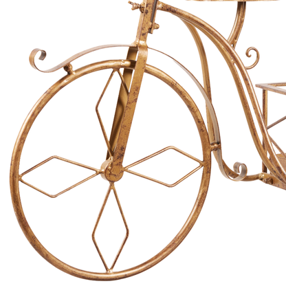 Christabelle Antique Gold Bicycle Christmas Tree Display Decoration Ornament V240-112_JHC501