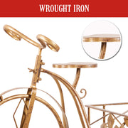Christabelle Antique Gold Bicycle Christmas Tree Display Decoration Ornament V240-112_JHC501