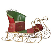 Christabelle Jumbo Life Size 210cm Rustic Christmas Sleigh Display Steel Art Christmas Decoration V240-112_JHC600
