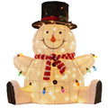 Christabelle 82cm Sitting Snowman Christmas Display with Lights V240-112_MHA505