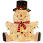 Christabelle 82cm Sitting Snowman Christmas Display with Lights V240-112_MHA505
