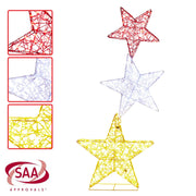 Christabelle 120cm Triple Star Christmas Display with Lights V240-112_MHA515