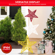 Christabelle 120cm Triple Star Christmas Display with Lights V240-112_MHA515