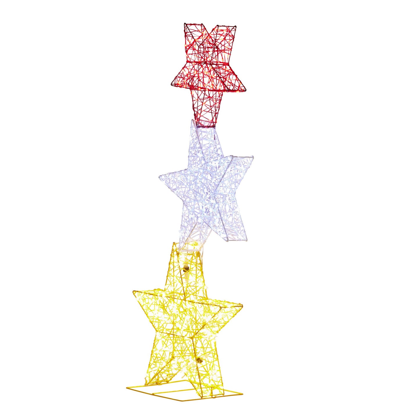 Christabelle 120cm Triple Star Christmas Display with Lights V240-112_MHA515