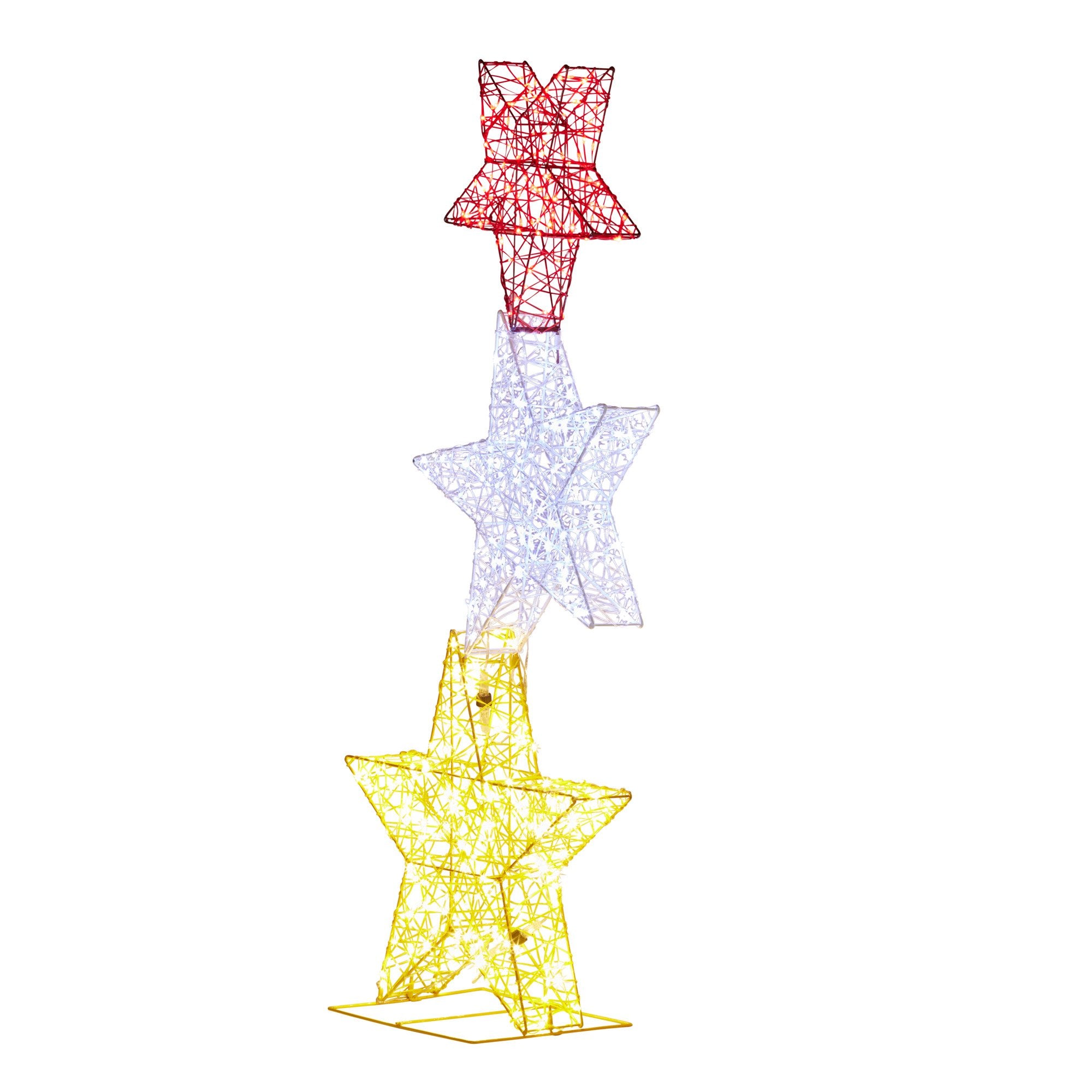 Christabelle 120cm Triple Star Christmas Display with Lights V240-112_MHA515