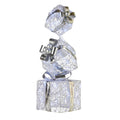 Christabelle 83cm Triple Christmas Silver Giftbox Stack Display with Lights V240-112_MHA516