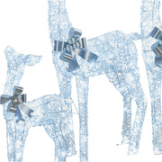 Christabelle Christmas Reindeer Display Set 3 Indoor & Outdoor Decorations Acrylic Beads Cool White LED V240-112_MHA600