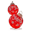 Christabelle Oversized Christmas Bauble Display Warm White Led Lights Glitter V240-112_MHA608