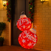 Christabelle Oversized Christmas Bauble Display Warm White Led Lights Glitter V240-112_MHA608