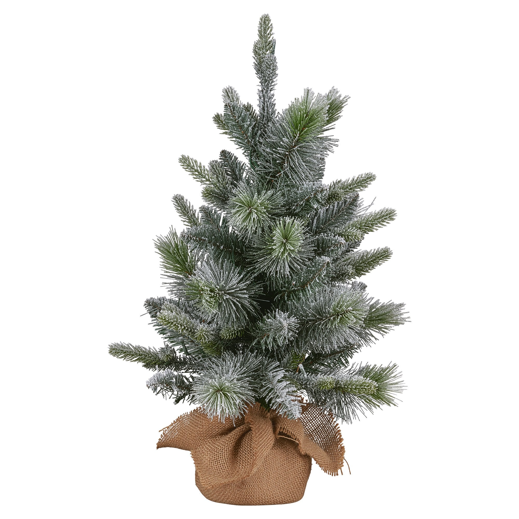 Christabelle 61cm Pre-Lit Snowy Stamford Spruce Battery-Operated Mini Christmas Tree Multi-Functional LED V240-112_NATSS2