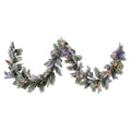 Christabelle 2.7m Christmas Garland Snowy with LED Lights Stamford Spruce Tree Decoration Ornament V240-112_NATSS274