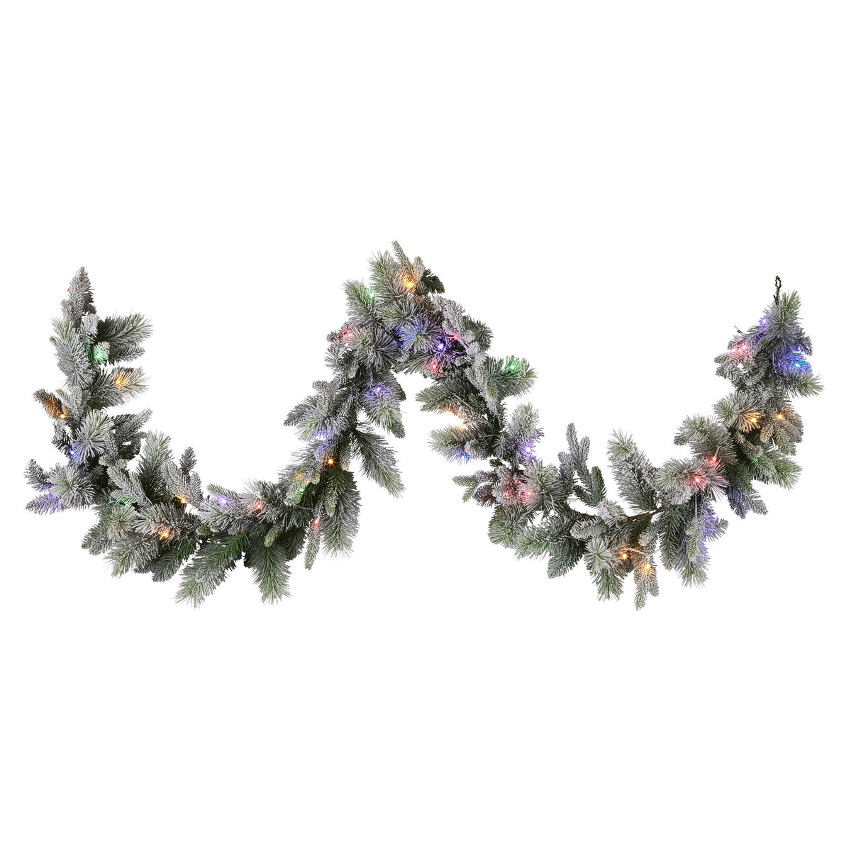 Christabelle 2.7m Christmas Garland Snowy with LED Lights Stamford Spruce Tree Decoration Ornament V240-112_NATSS274