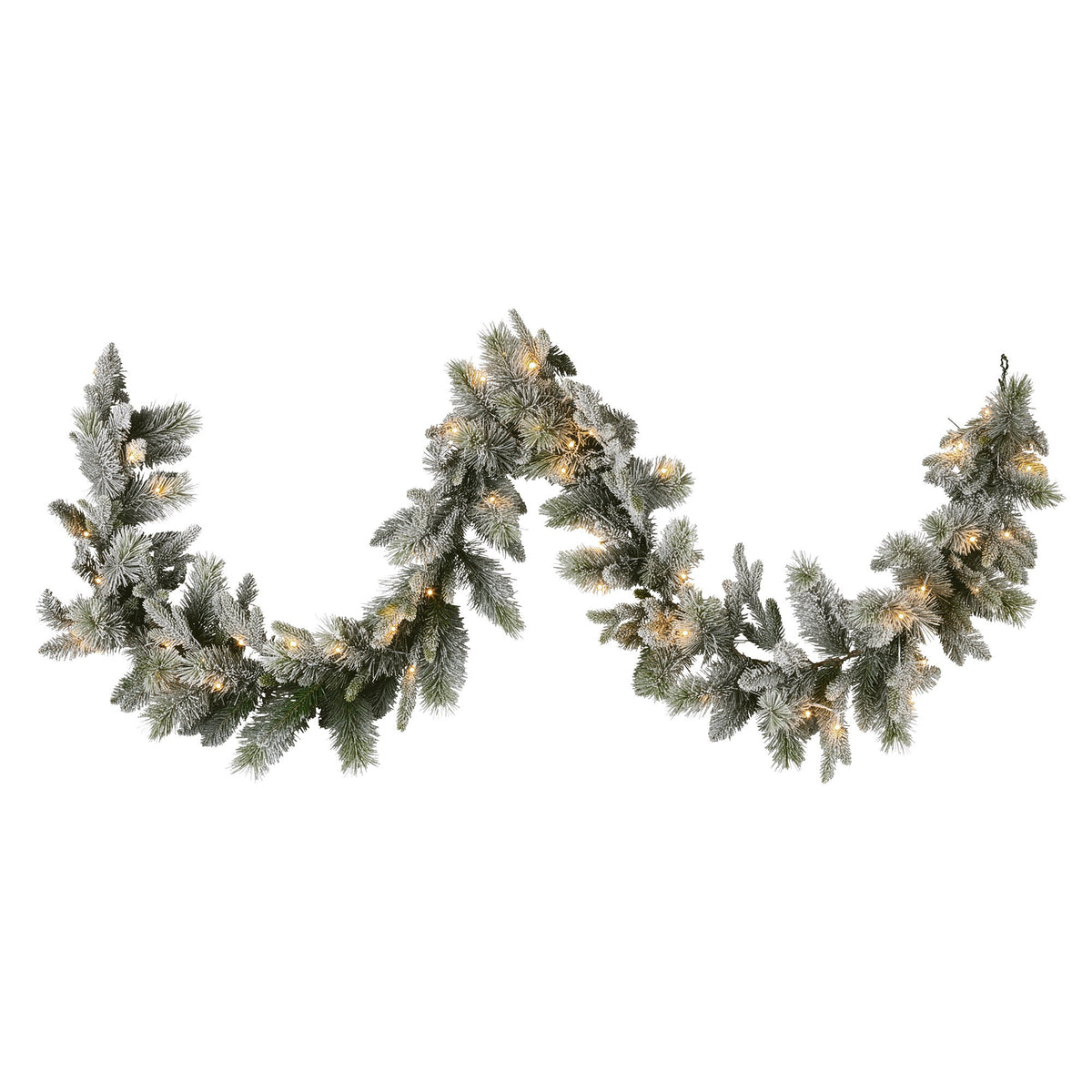 Christabelle 2.7m Christmas Garland Snowy with LED Lights Stamford Spruce Tree Decoration Ornament V240-112_NATSS274