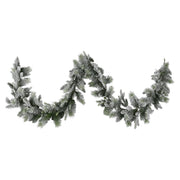 Christabelle 2.7m Christmas Garland Snowy with LED Lights Stamford Spruce Tree Decoration Ornament V240-112_NATSS274