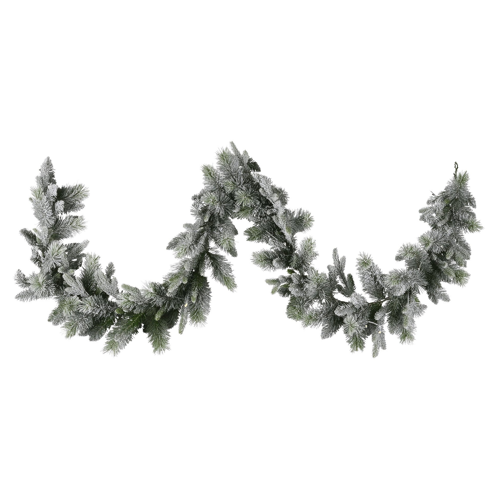Christabelle 2.7m Christmas Garland Snowy with LED Lights Stamford Spruce Tree Decoration Ornament V240-112_NATSS274