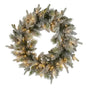 Christabelle 76cm Christmas Wreath Snowy Stamford Spruce with LED Lights Front Door Decoration Ornament V240-112_NATSS76