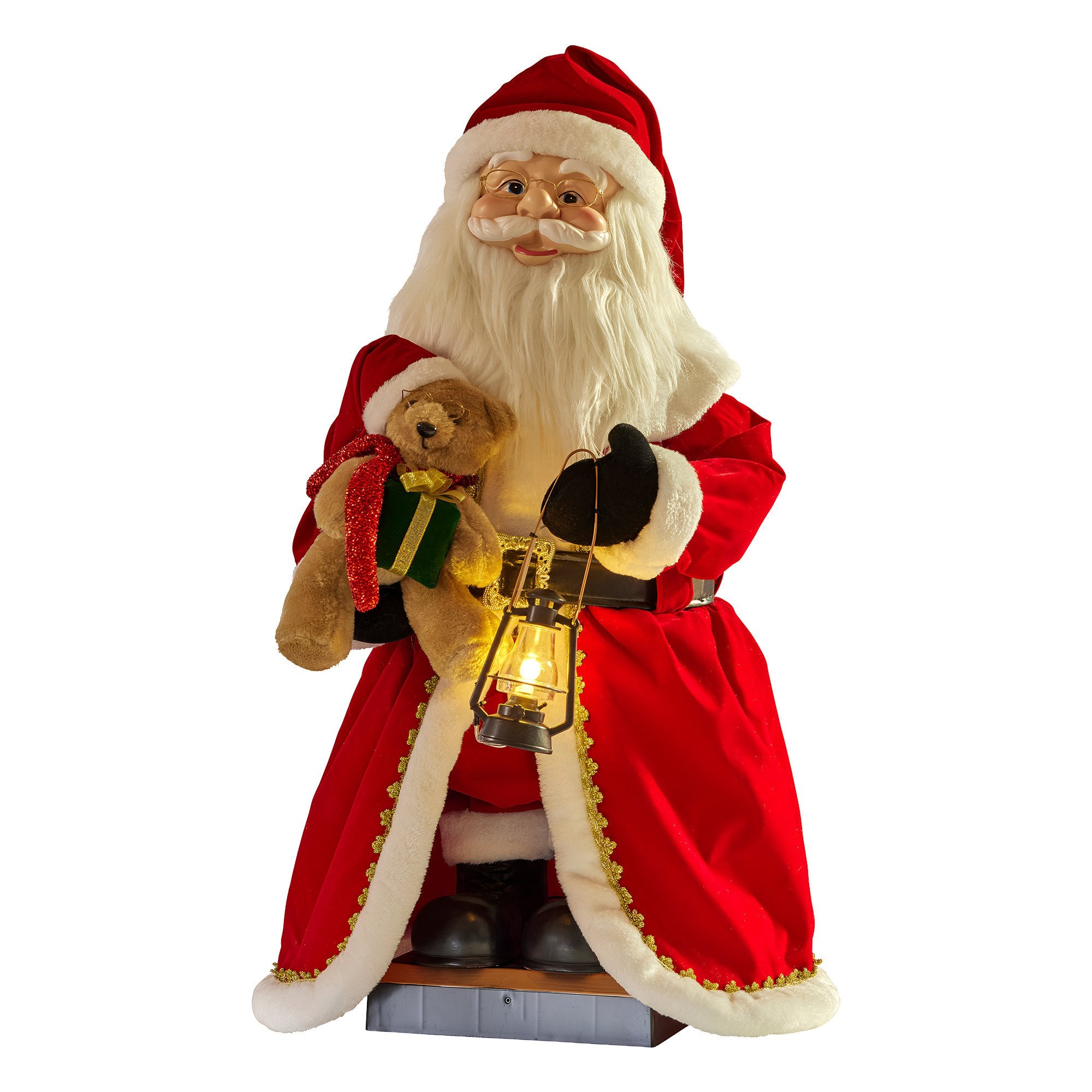 Christabelle 1.1m Musical Led Animated Christmas Santa Claus Lantern Decoration V240-112_NK100