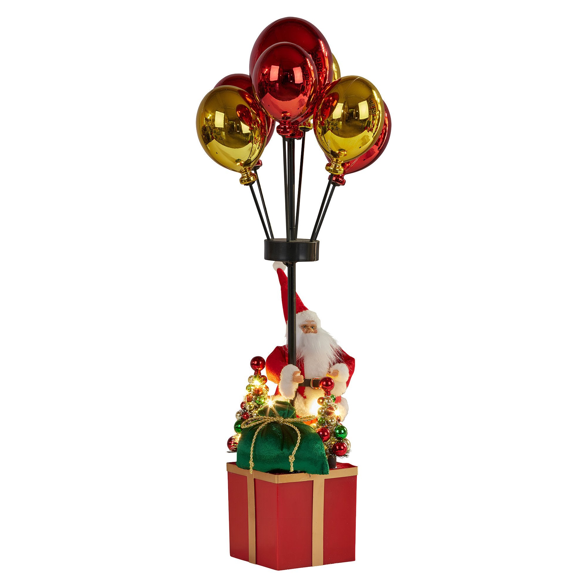 Christabelle 60cm LED Christmas Santa Claus with Balloons & Lights Ornament Decoration V240-112_NK103