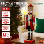 Christabelle 60cm Musical LED Animated Christmas Nutcracker Ornament Decoration V240-112_NK105