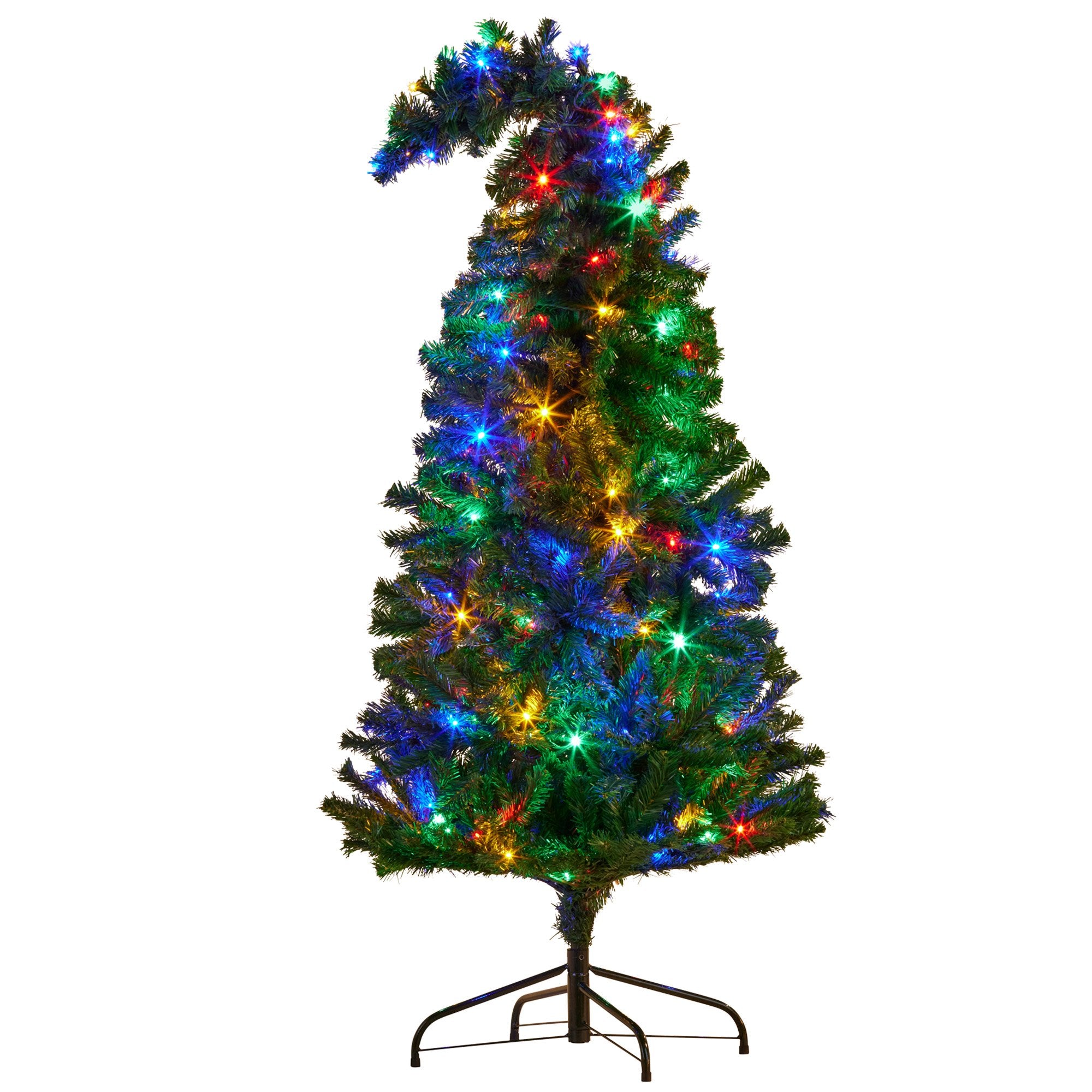Christabelle Bad Santa 1.2m Curved Multicolour Pre-Lit Christmas Tree with 550 Tips V240-112_OPBS4