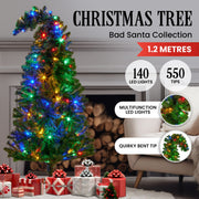 Christabelle Bad Santa 1.2m Curved Multicolour Pre-Lit Christmas Tree with 550 Tips V240-112_OPBS4