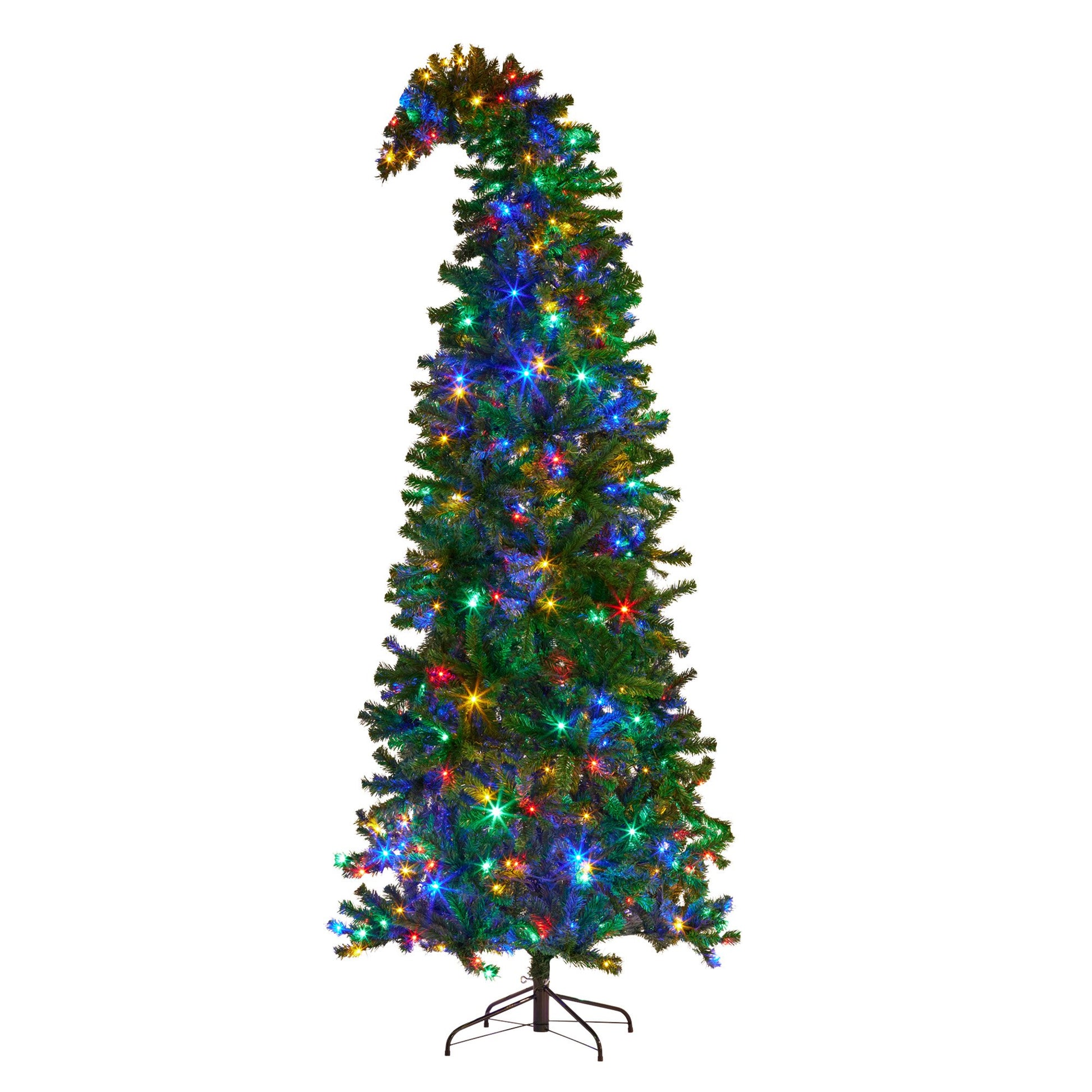 Christabelle Bad Santa 2.3m Curved Multicolour Pre-Lit Christmas Tree with 1240 Tips V240-112_OPBS75