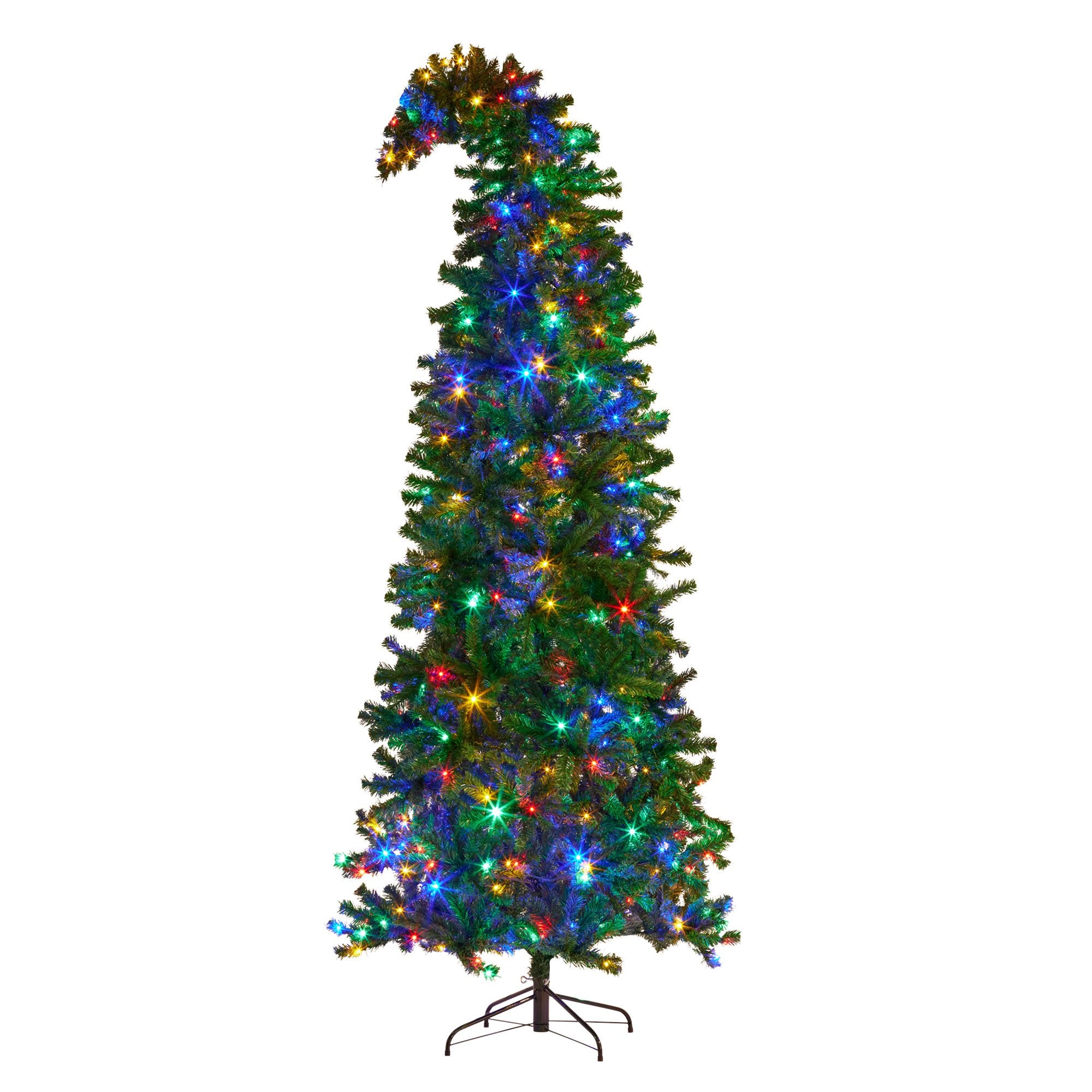 Christabelle Bad Santa 2.3m Curved Multicolour Pre-Lit Christmas Tree with 1240 Tips V240-112_OPBS75