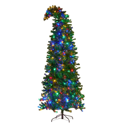 Christabelle Bad Santa 2.3m Curved Multicolour Pre-Lit Christmas Tree with 1240 Tips V240-112_OPBS75