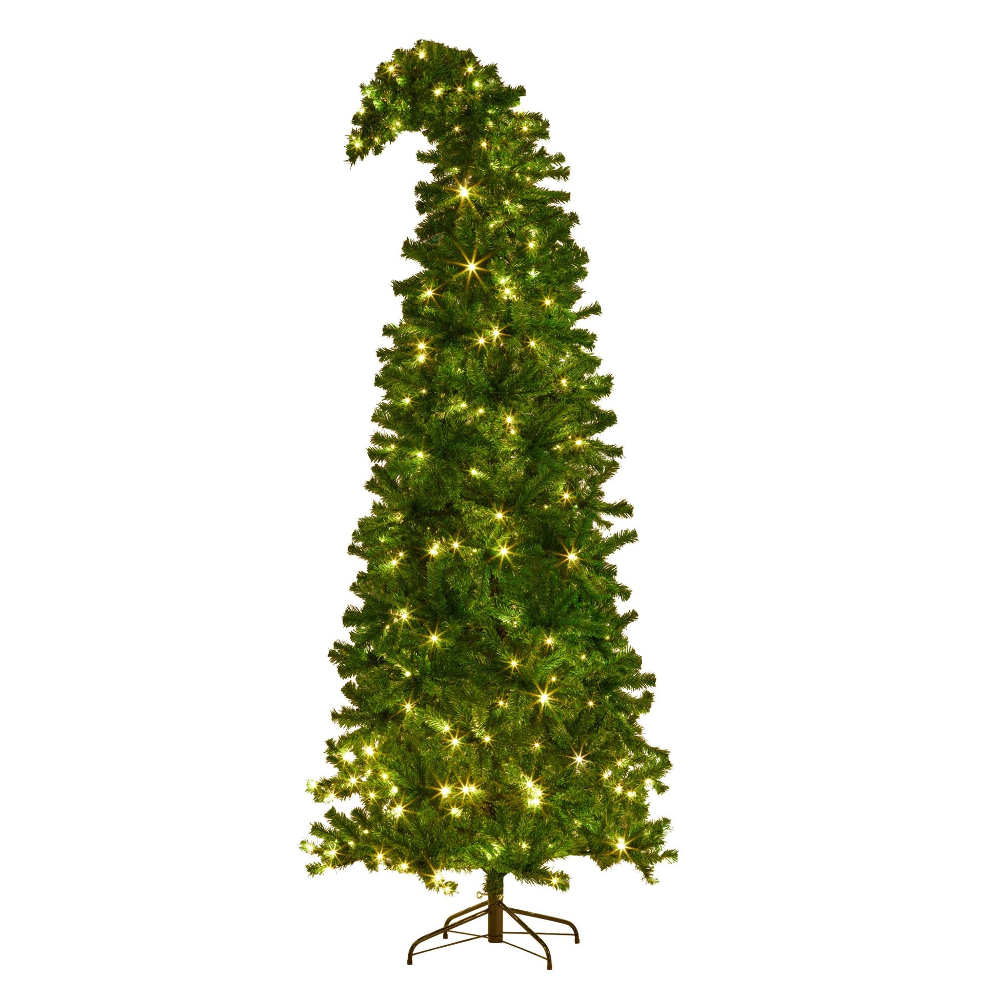 Christabelle Bad Santa 2.3m Curved Multicolour Pre-Lit Christmas Tree with 1240 Tips V240-112_OPBS75