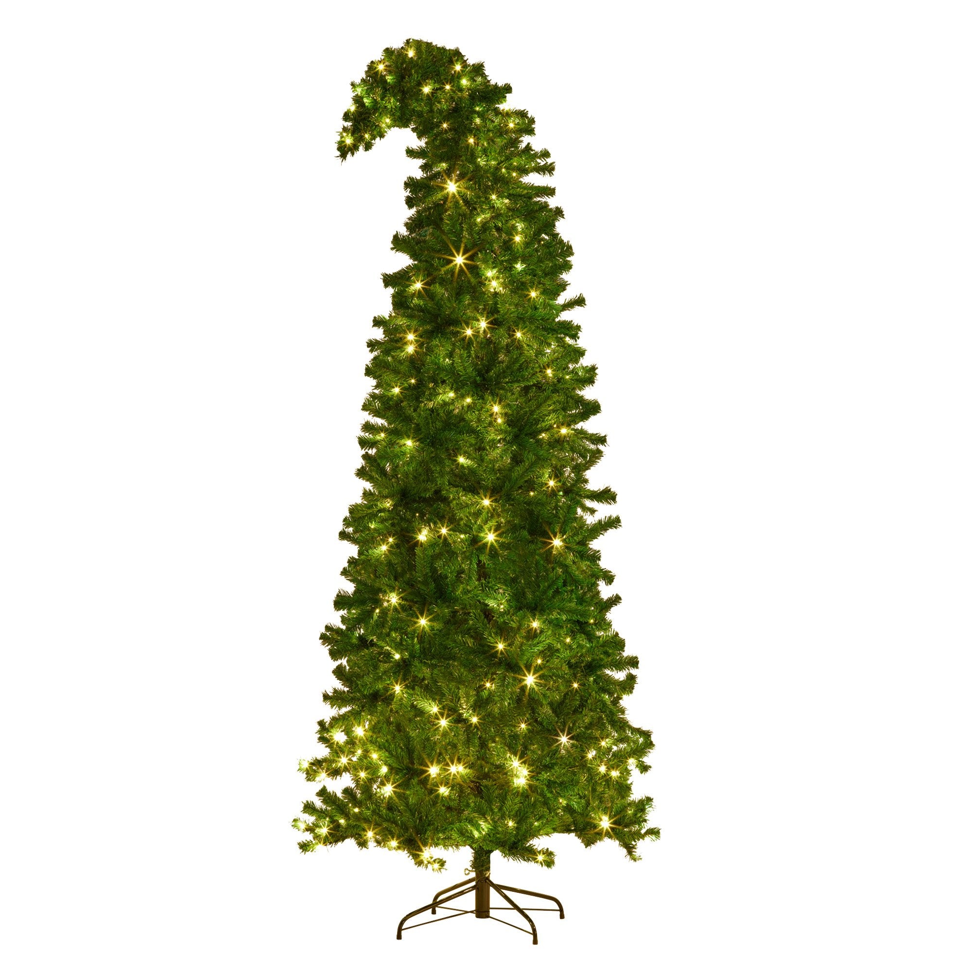 Christabelle Bad Santa 2.3m Curved Multicolour Pre-Lit Christmas Tree with 1240 Tips V240-112_OPBS75