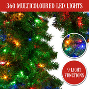 Christabelle Bad Santa 2.3m Curved Multicolour Pre-Lit Christmas Tree with 1240 Tips V240-112_OPBS75