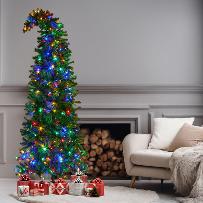 Christabelle Bad Santa 2.3m Curved Multicolour Pre-Lit Christmas Tree with 1240 Tips V240-112_OPBS75