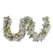 Christabelle 274cm Majestic Snow Prelit Christmas Garland V240-112_OPMS274