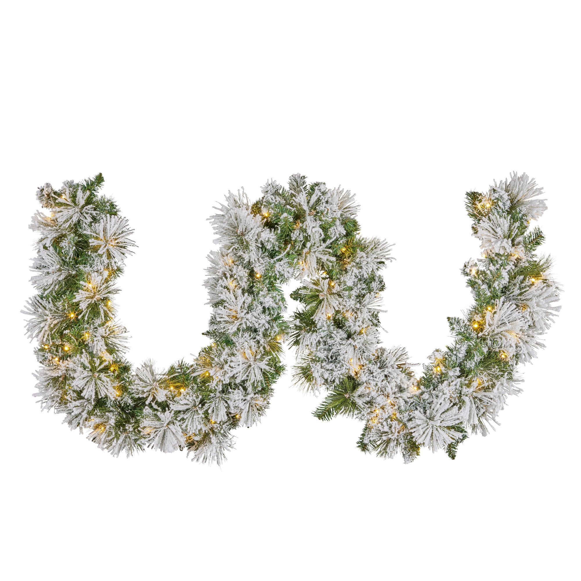 Christabelle 274cm Majestic Snow Prelit Christmas Garland V240-112_OPMS274