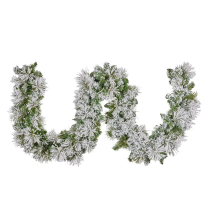 Christabelle 274cm Majestic Snow Prelit Christmas Garland V240-112_OPMS274