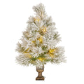Christabelle 61cm Majestic Snow Tabletop Prelit Christmas Tree V240-112_OPMS2P